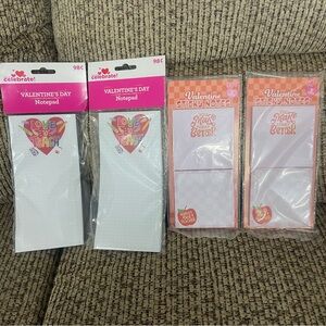 Valentine's Day Notepad and Sticky Notes Set